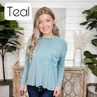 Better Now Zenana Rayon Long Sleeve Top - 11 colors!