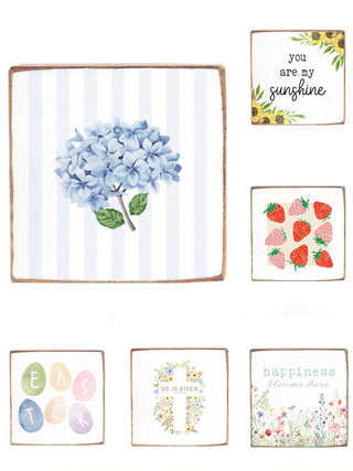 Spring Has Sprung Wood Block Sign - Multiple Options