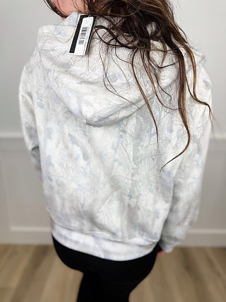Starting to Question Cotton Blend Long Sleeve Camo Print Avery Mae Full Zip Hoodie Sweatshirt (view 2) | Avery Mae Boutique