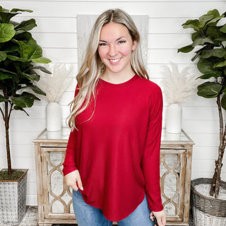 Adding Positivity Ribbed Long Sleeve Top - 9 colors!