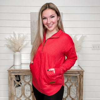 Say We'll Be Together Quilted Long Sleeve Quarter Zip Sweatshirt - 2 colors!