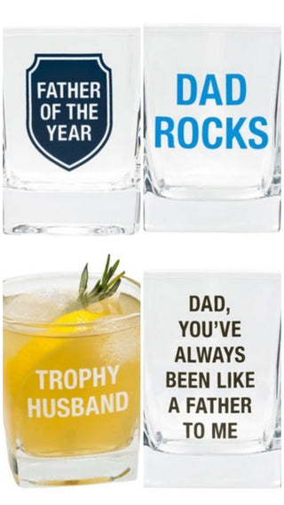 On the Rocks 8.1oz Glass - 4 options!