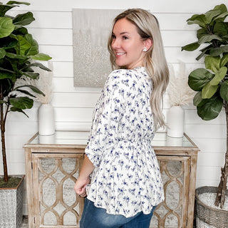 In the Business White Birch Rayon Floral Top - 2 colors!