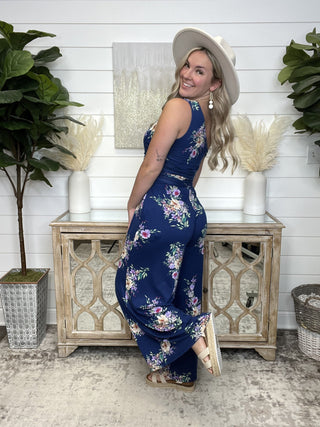 Something Like That Floral Jumpsuit