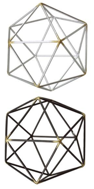 Geometric Metal Tabletop Decor - 2 options!