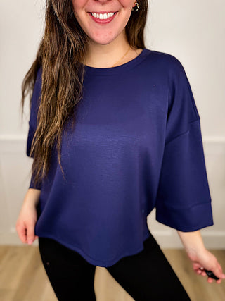 What if You Did 3/4 Sleeve Avery Mae Top - 4 colors! (view 2) | Avery Mae Boutique
