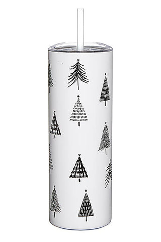 Whimsical Holiday Tree 20 oz Tumbler | Avery Mae Boutique