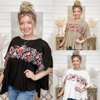 Savannah Jane Lets Do it Cotton Blend Short Sleeve Top - 3 colors!