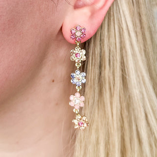 Dreaming of You Rhinestone Drop Earrings - 4 colors!