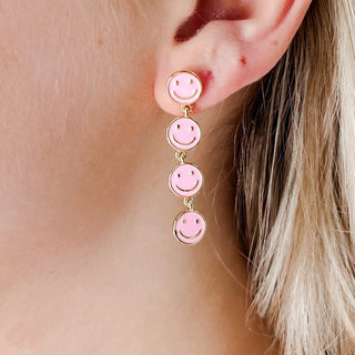 B.B. Lila Smiling All Around Drop Earrings - 3 colors!