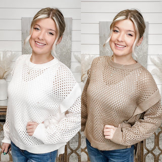 Wishlist Changed like Midnight Cotton Blend Long Sleeve Sweater Top - 2 colors!