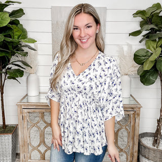 In the Business White Birch Rayon Floral Top - 2 colors!