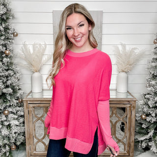 Lets Go Cozy White Birch Long Sleeve Top